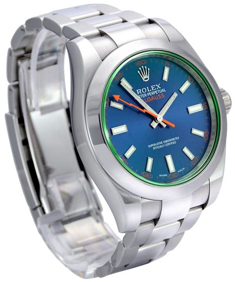 pre-owned rolex milgauss watches|rolex milgauss for sale used.